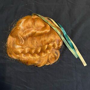 Disney Frozen Anna Wig with Ribbons - Braided Hairpiece in Golden Brown